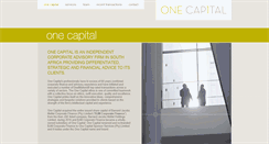 Desktop Screenshot of onecapital.co.za