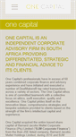 Mobile Screenshot of onecapital.co.za